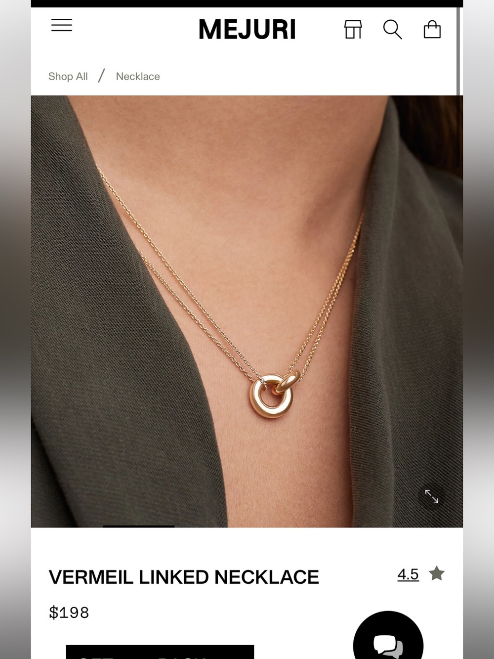 Mejuri Gold Double-Link Vermeil Necklace